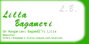 lilla bagameri business card